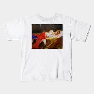 Reclining Lady 11 Kids T-Shirt